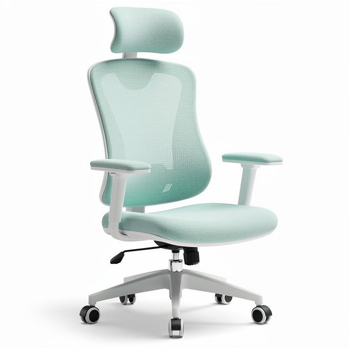 **Ergonomic Mesh Office Chair with Adjustable Headrest and Lumbar Support**
